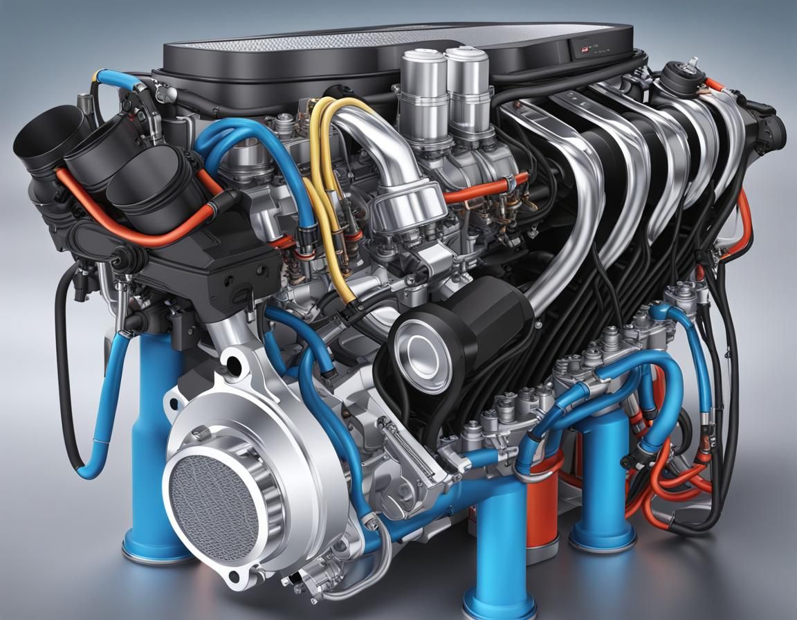 a V8 engine.