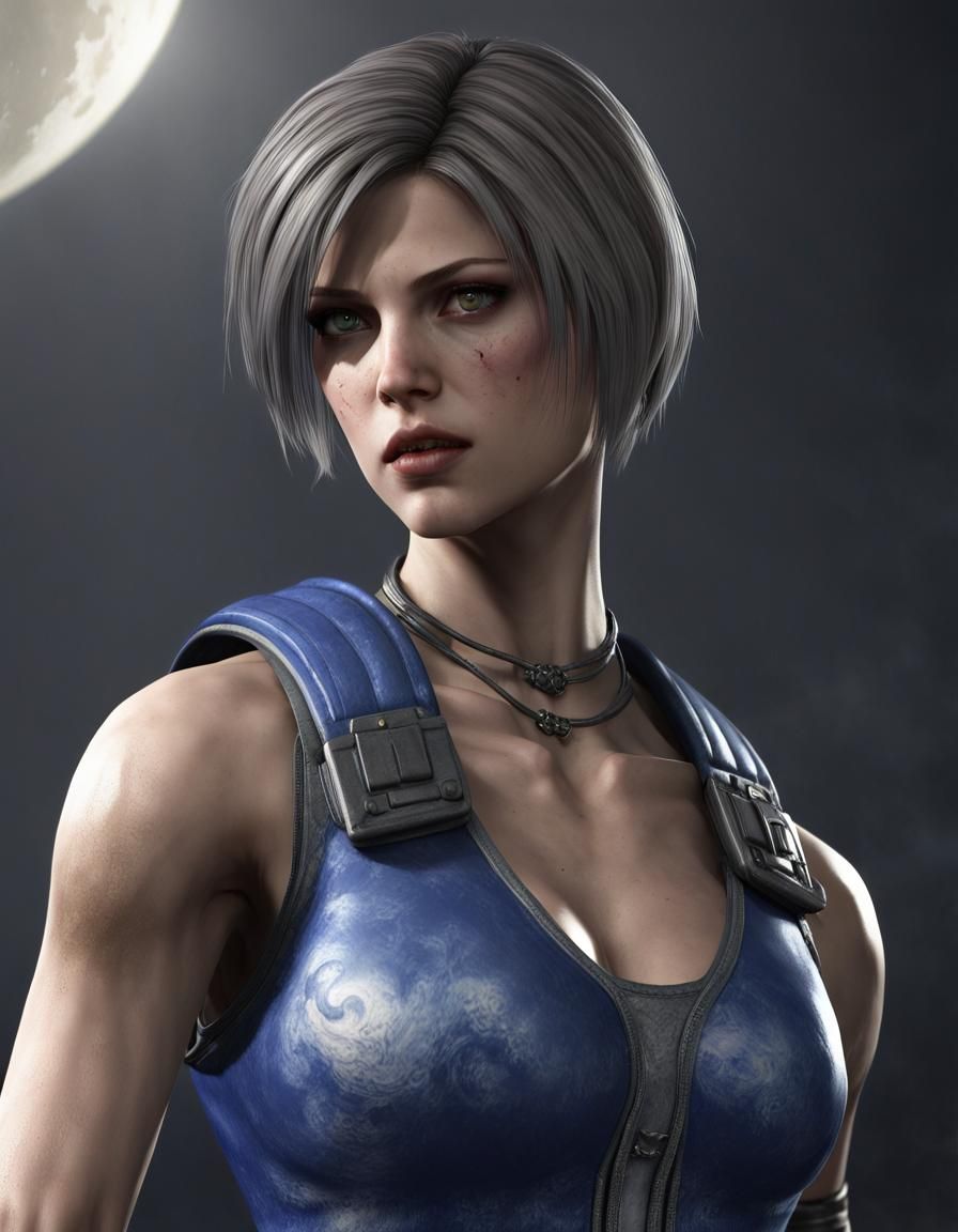 Jill Valentine as Greek Moon Goddess