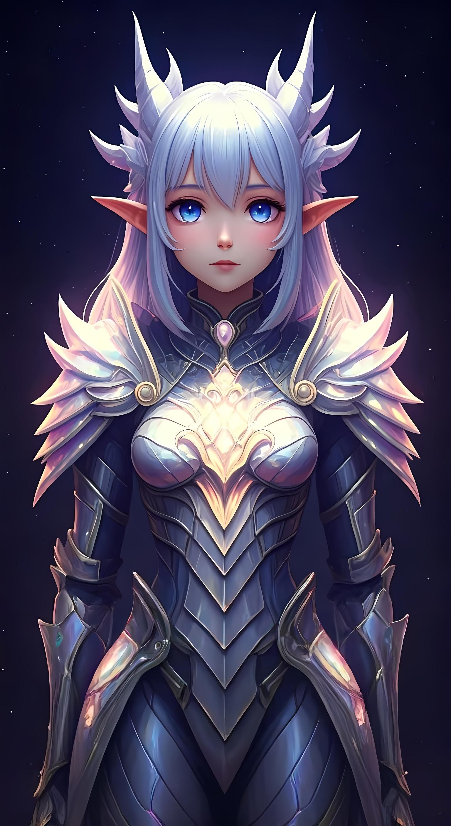 Elf in Dragon Scale Armor