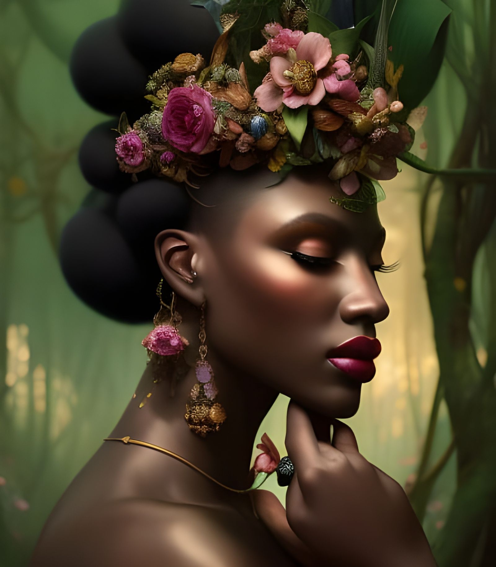 Forest Spirit (My Personal Black Women's Day - Creation #10)