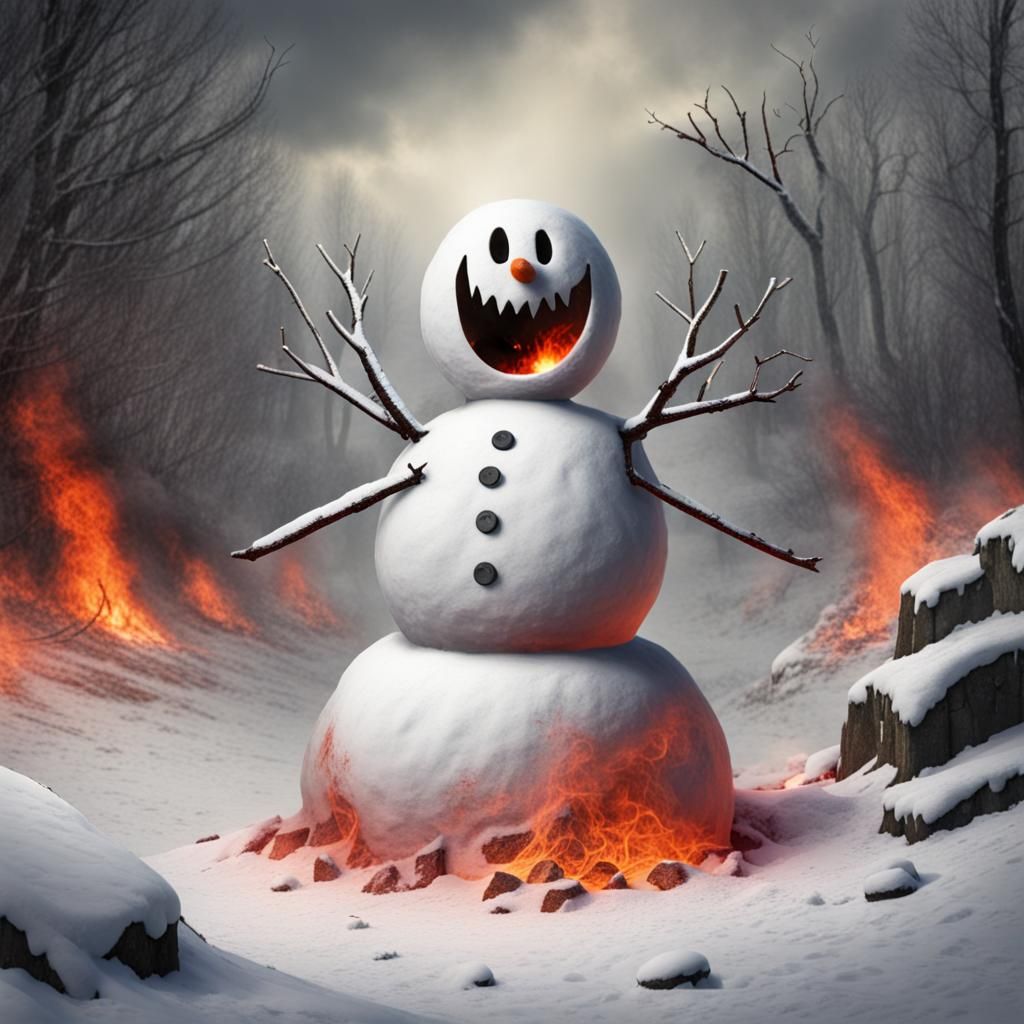 Snowman's Ironic Vacation: A Trip to Hell