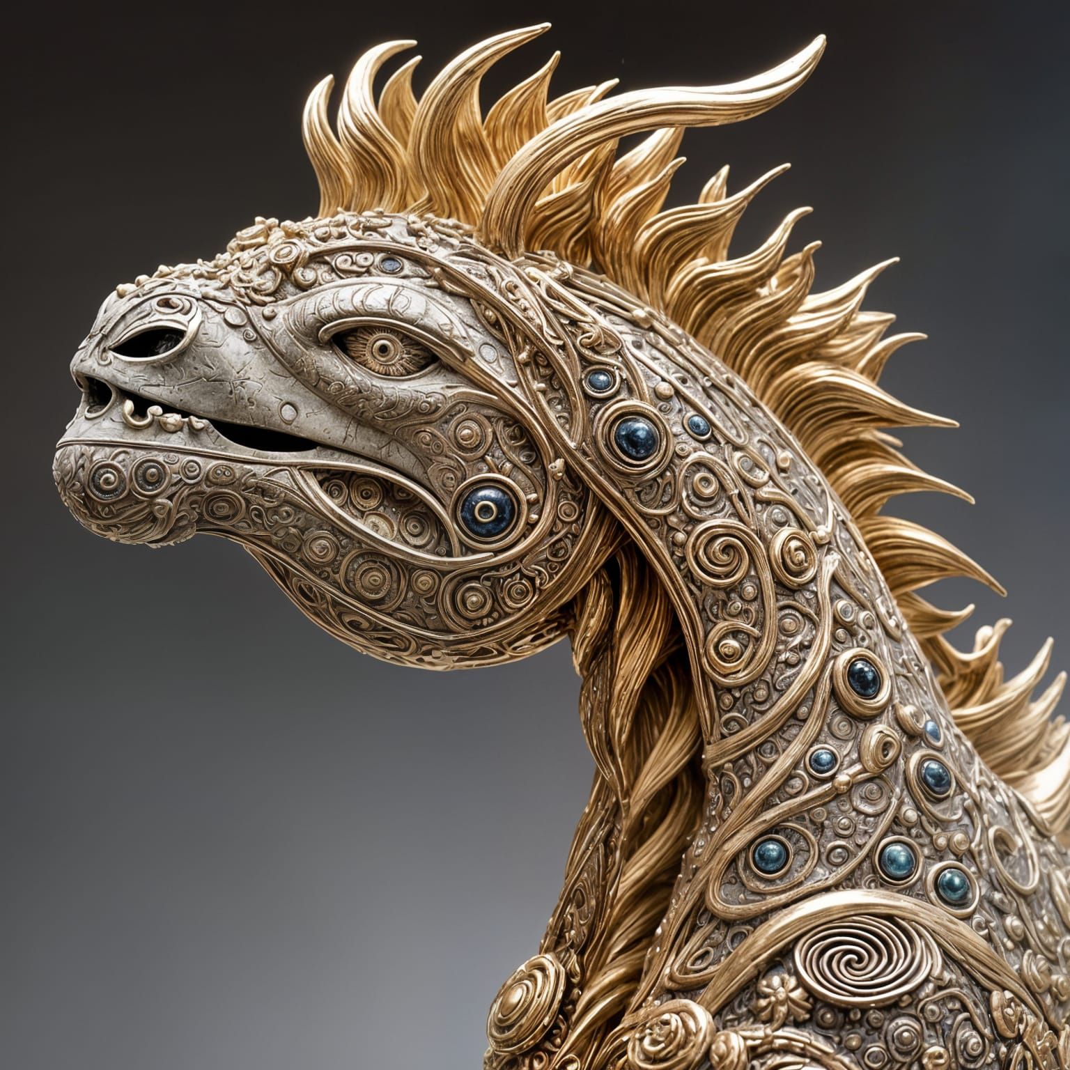 Surreal Abstract Sculpture Defies Gravity with Intricate Det...