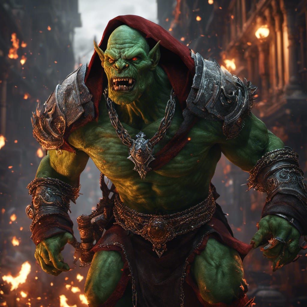 A Scourge Of Humanity - Orc Warrior