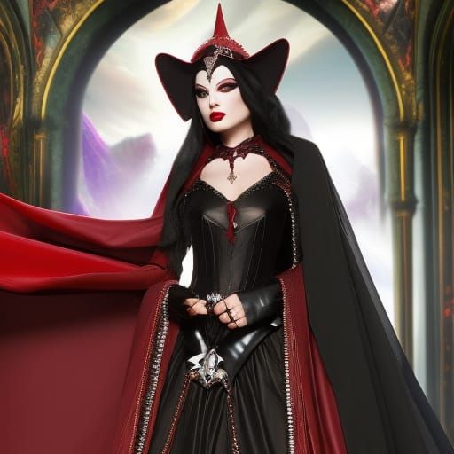 Gothic Nun Snow White: Fantasy Magazine Cover Art