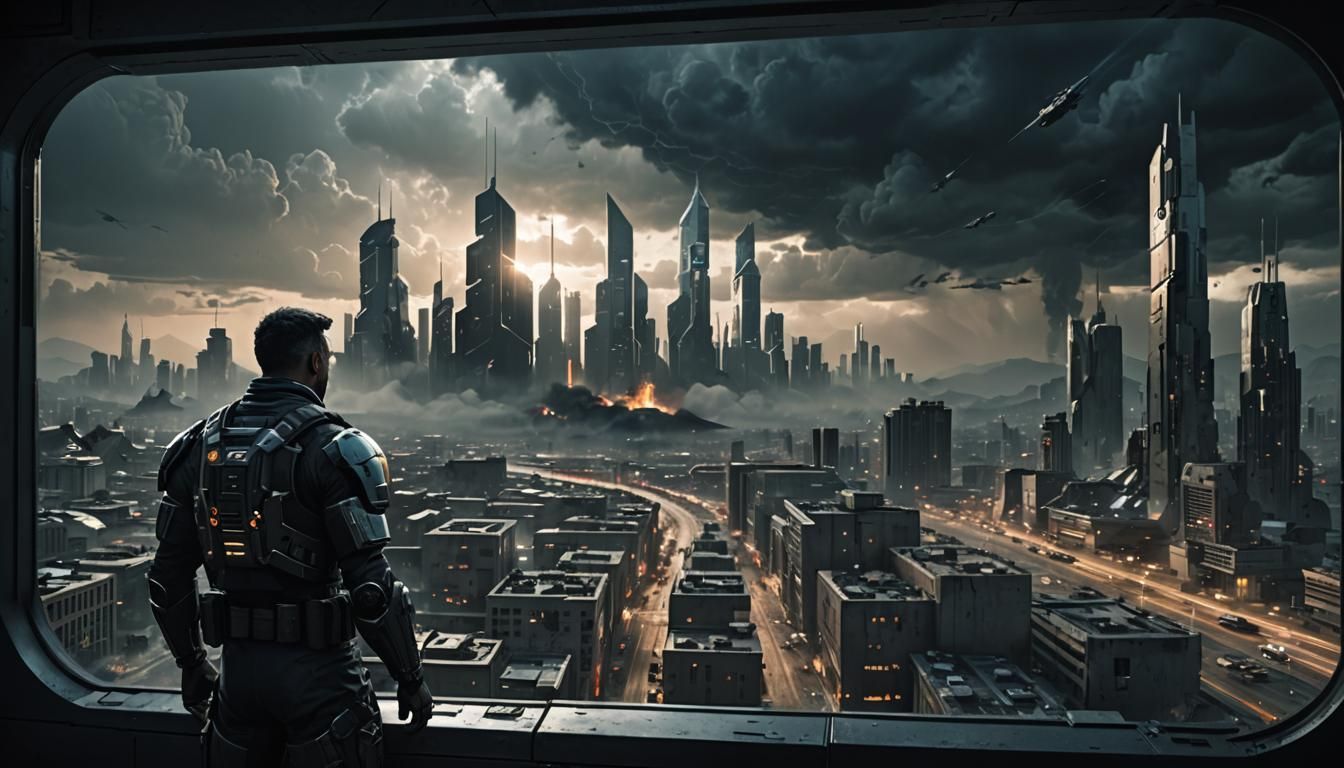 "It is now the year 2077. We stand on the brink of total war, and I am afraid. For myself, for my wife, for my infant so...