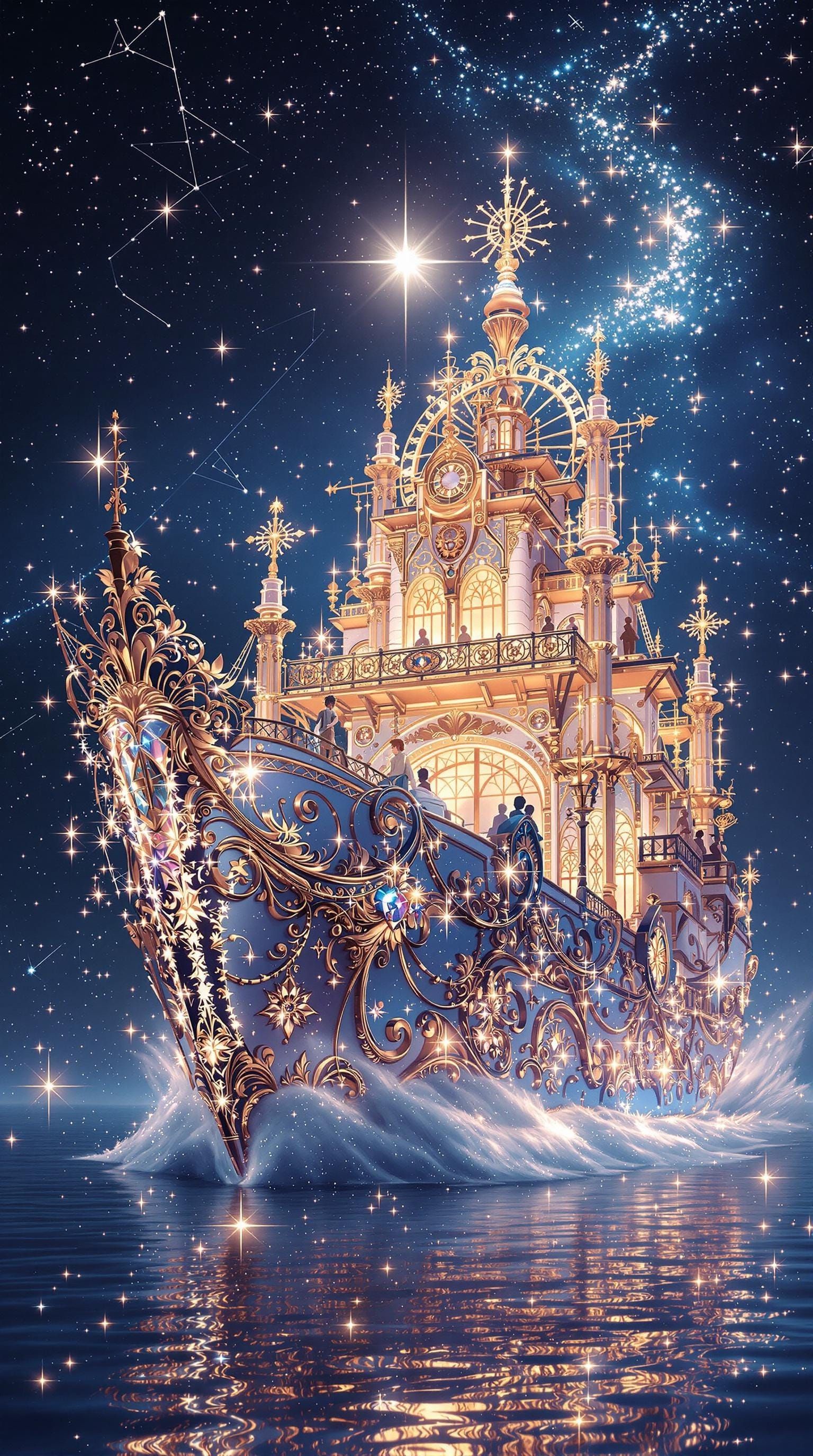 Majestic Princess Ship Radiates Ethereal Mystical Aura