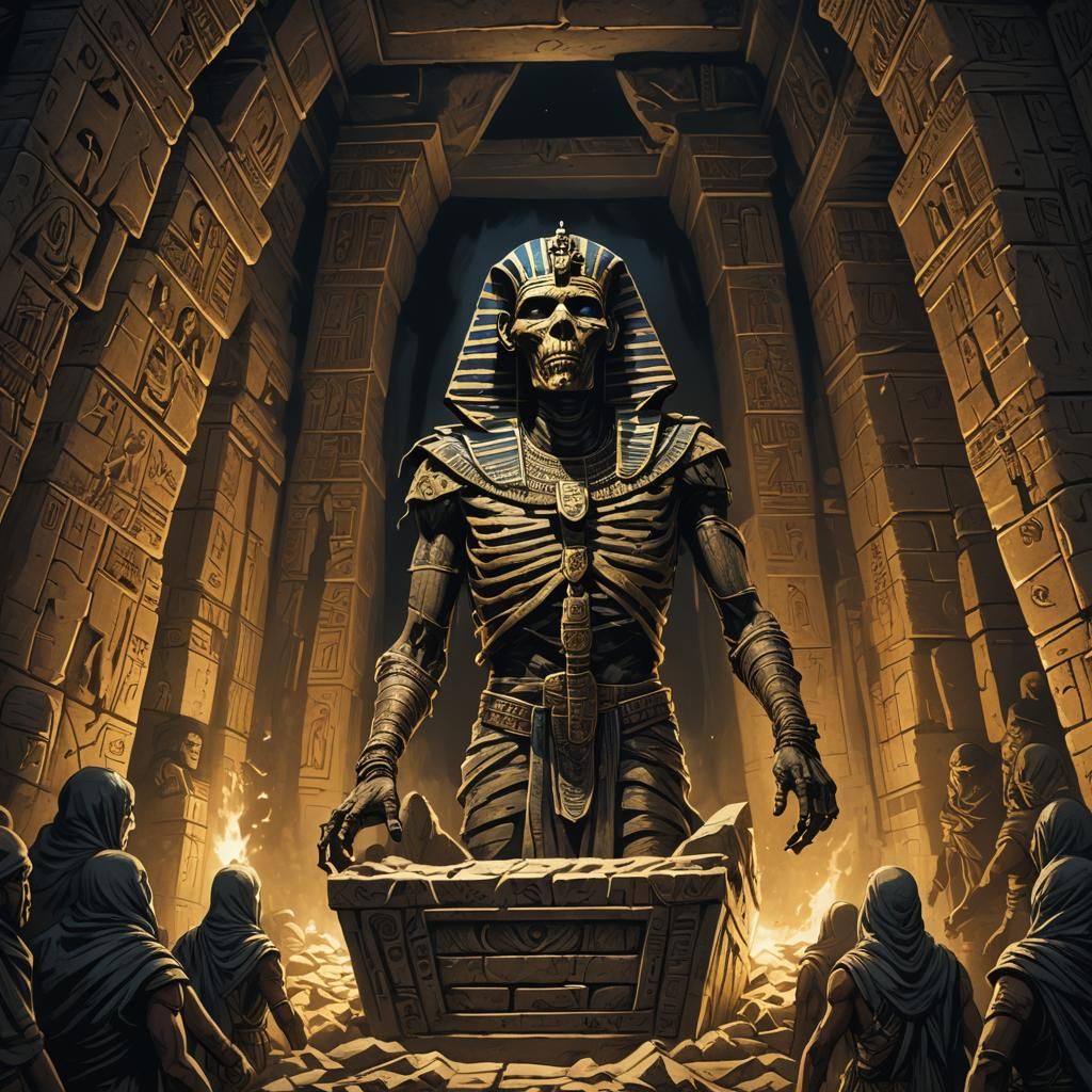 Terrifying Mummy Rises in Ancient Pyramid