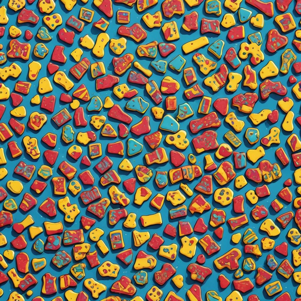 Pop Art Dog Treats in Warhol Style