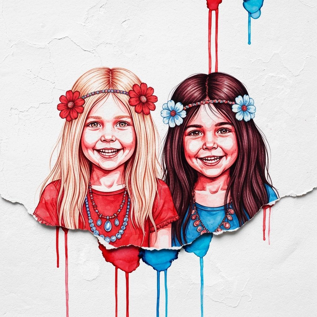 Flowers in their hair.