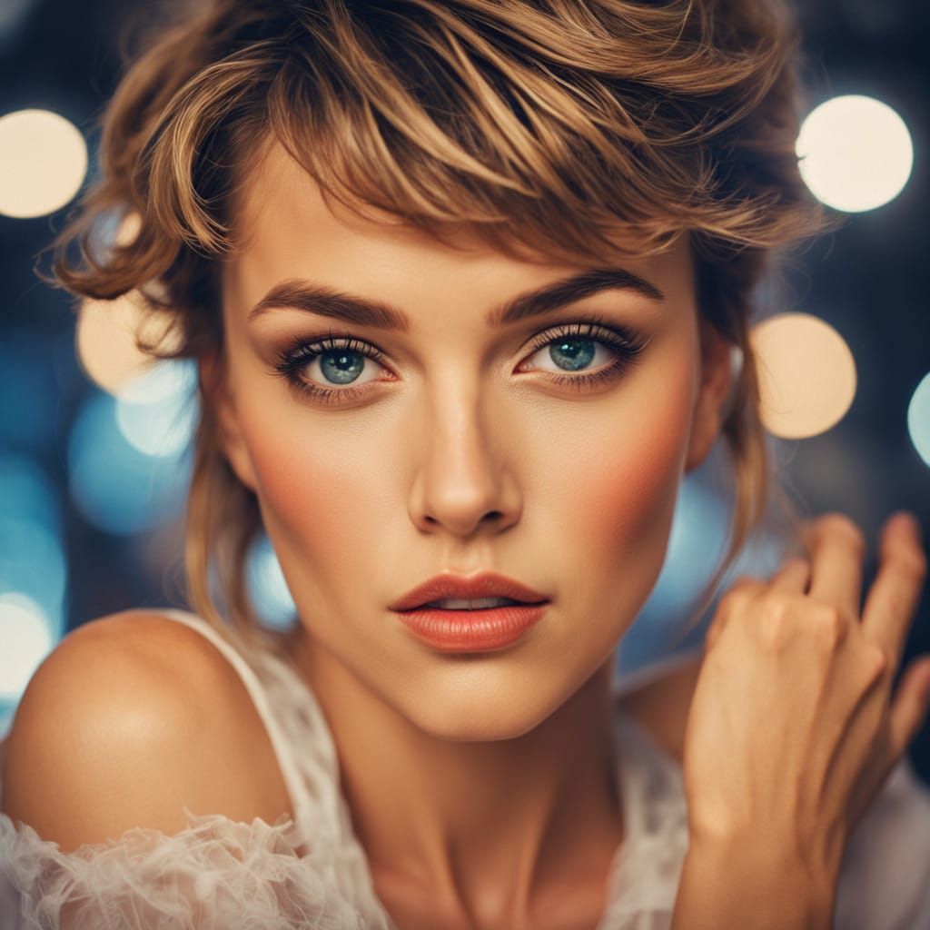 Golden Hour Goddess in Cinematic Light