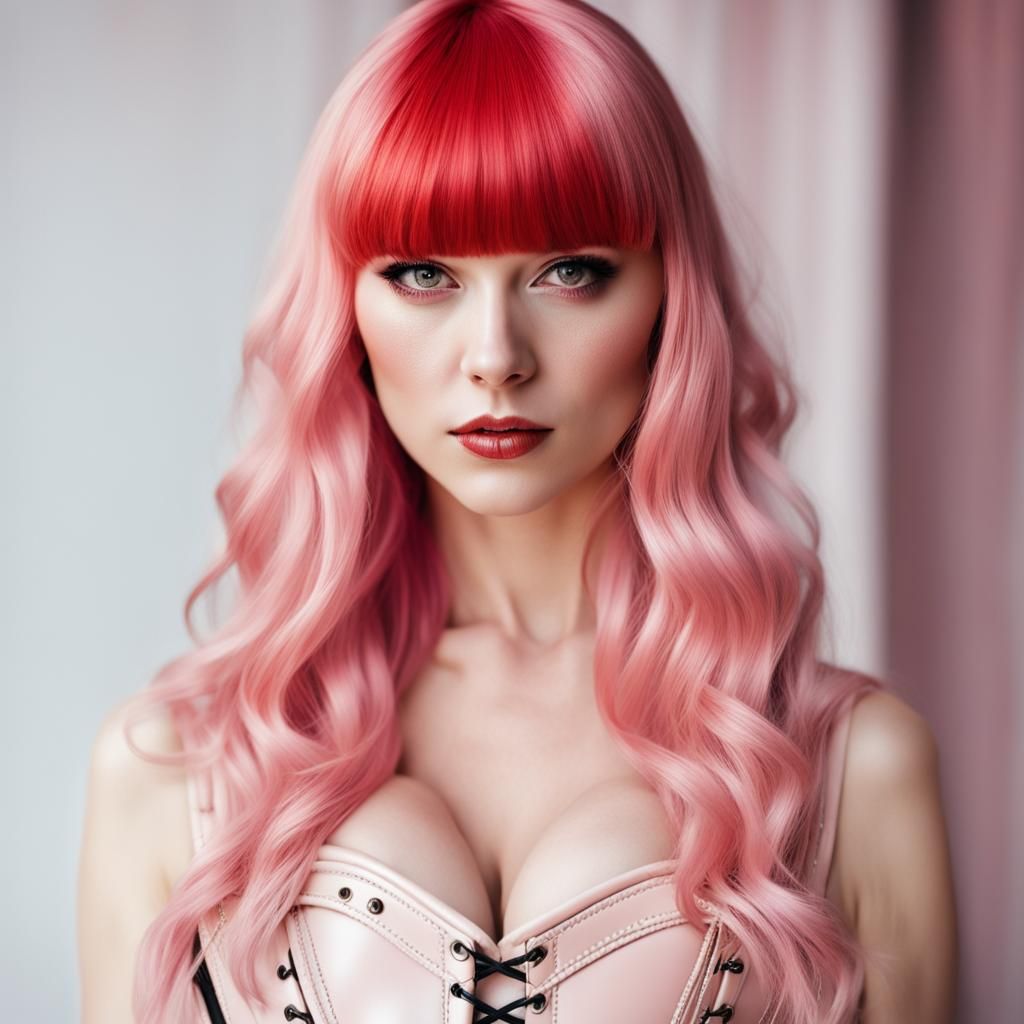 Russian Girl with Pink Hair in 4K Photograph