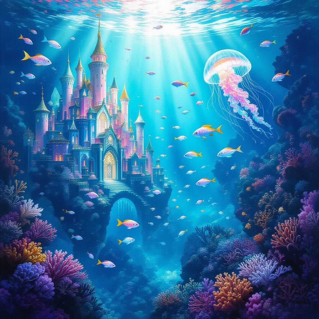 Fantastical Underwater Kingdom of Sculpted Coral Castles