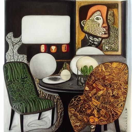 Eclectic Art Deco Dining Room Design