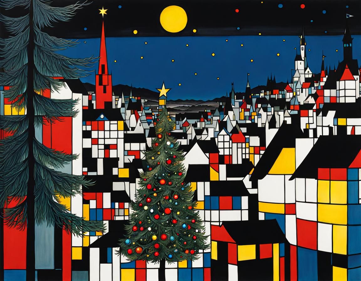 Bauhaus Christmas night