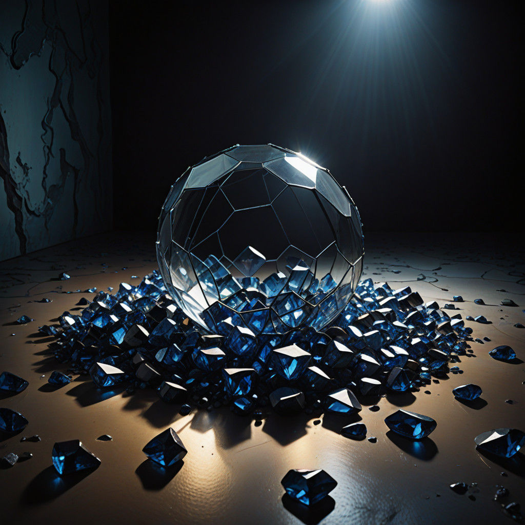 Surrealistic Sapphires in Vibrant Blues and Purples