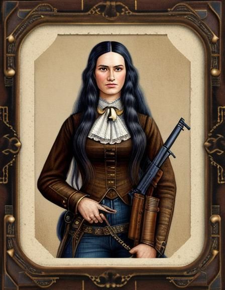 Steampunk Twins in Wild West Attire