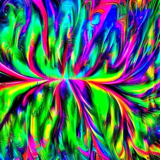 Colors of Vertical squiggly lines of  perception.