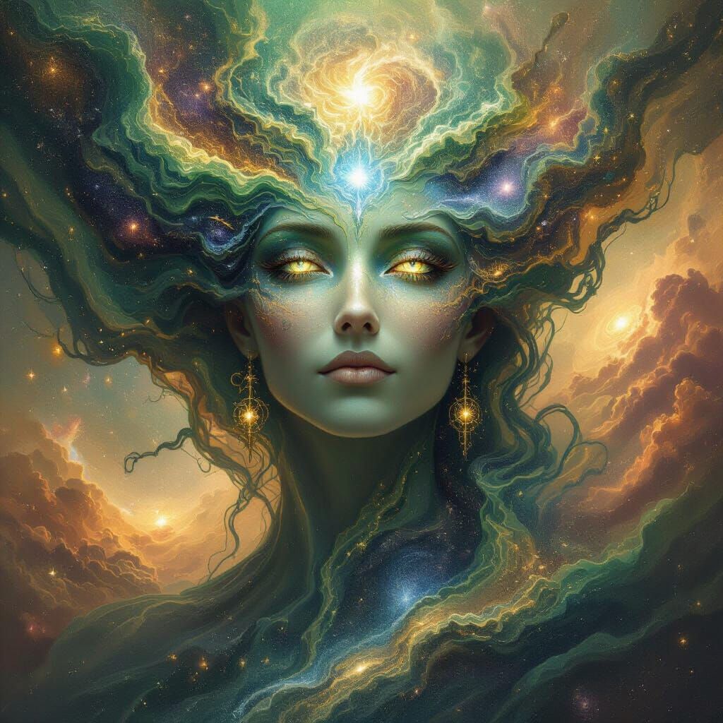 Gaia-Theos: Cosmic Earth Dominion in Digital Matte Painting