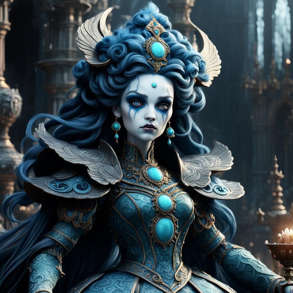 Porcelain Doll Hades: Detailed Matte Painting