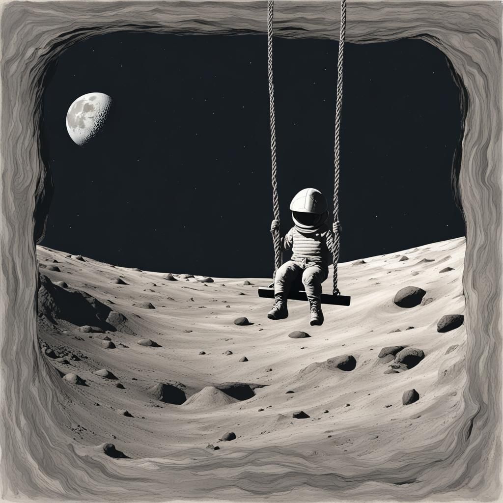 Boy on a Swing, Lunar Surface