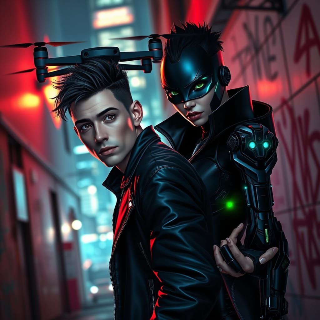 Mysterious Vampire Duo Navigates Modern World in Cyberpunk S...