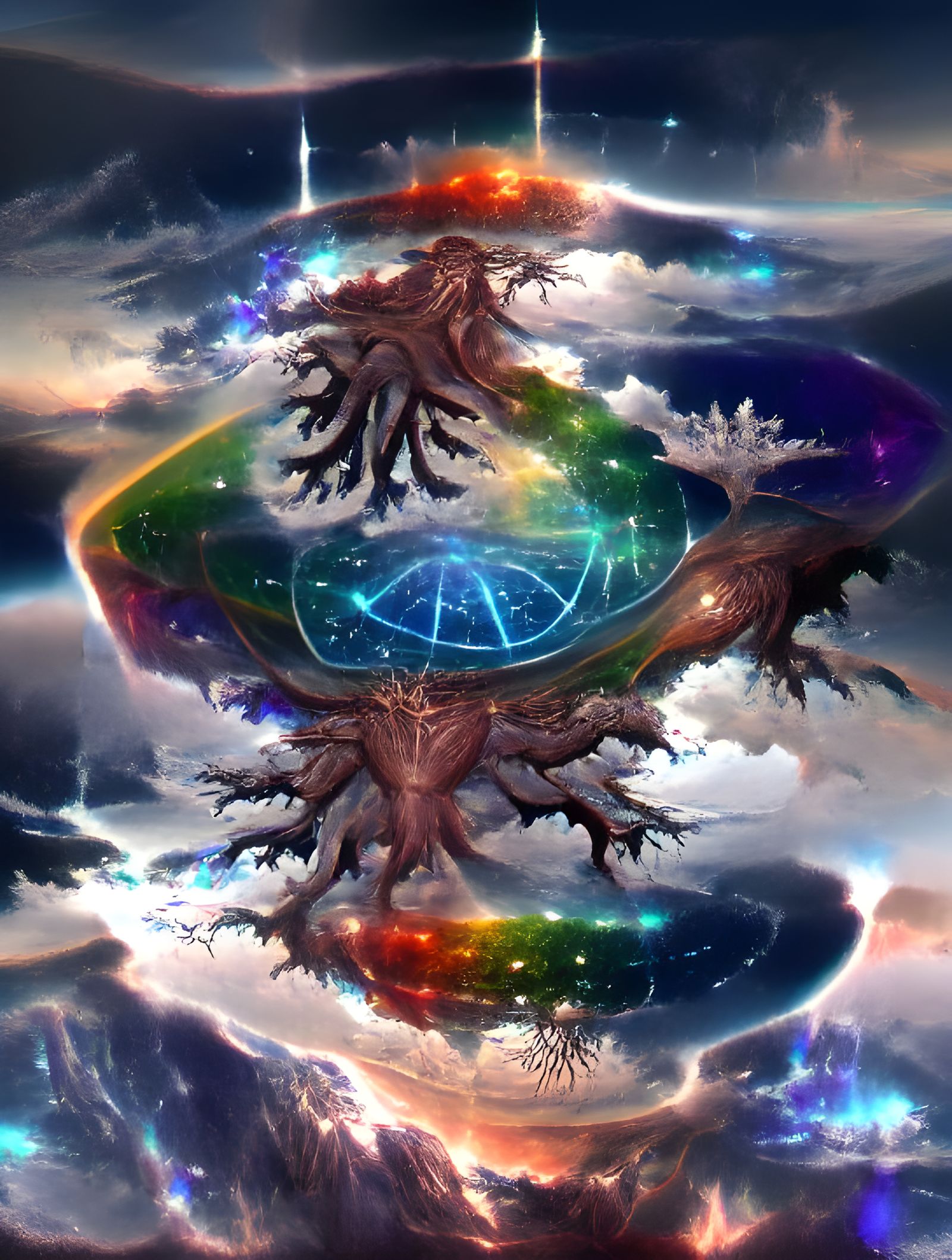 Astral Yggdrasil: A Cosmic World Tree