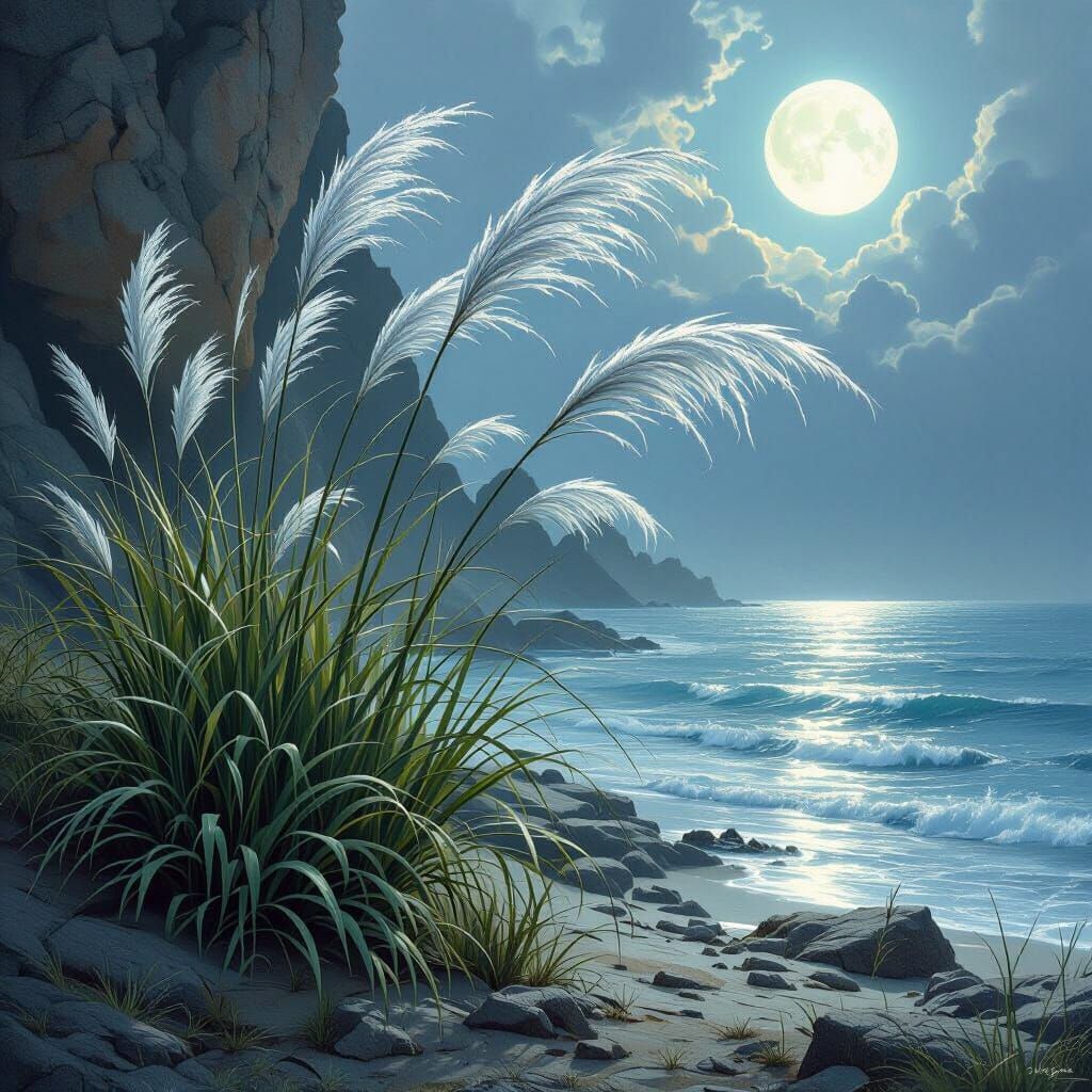 Sighing Grass: Dark Fantasy Concept Art in 8k