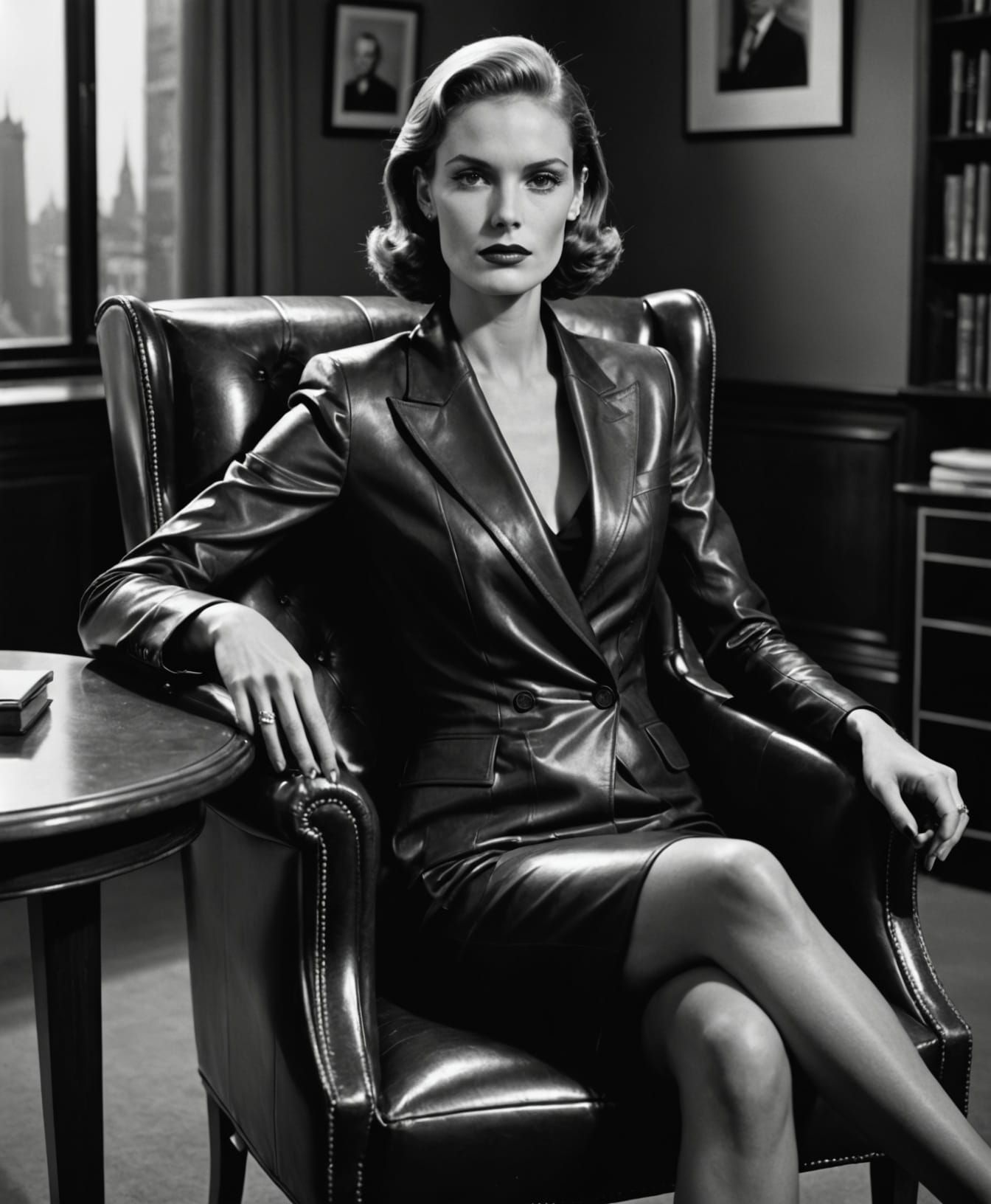 Ultra-Realistic Portrait of a Confident Young Woman in Offic...