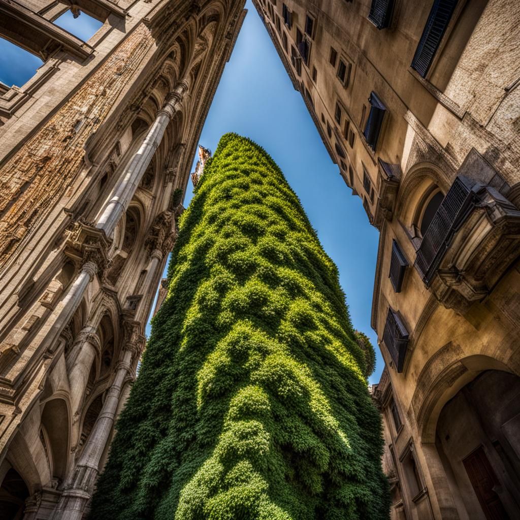 Lush Forest Landscape Without Buildings or People