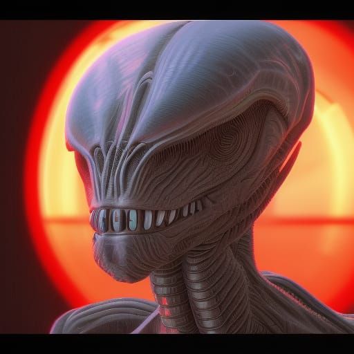 8K Alien Concept Art in Sci-Fi Style