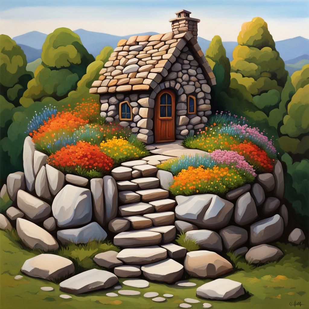 A small stone House