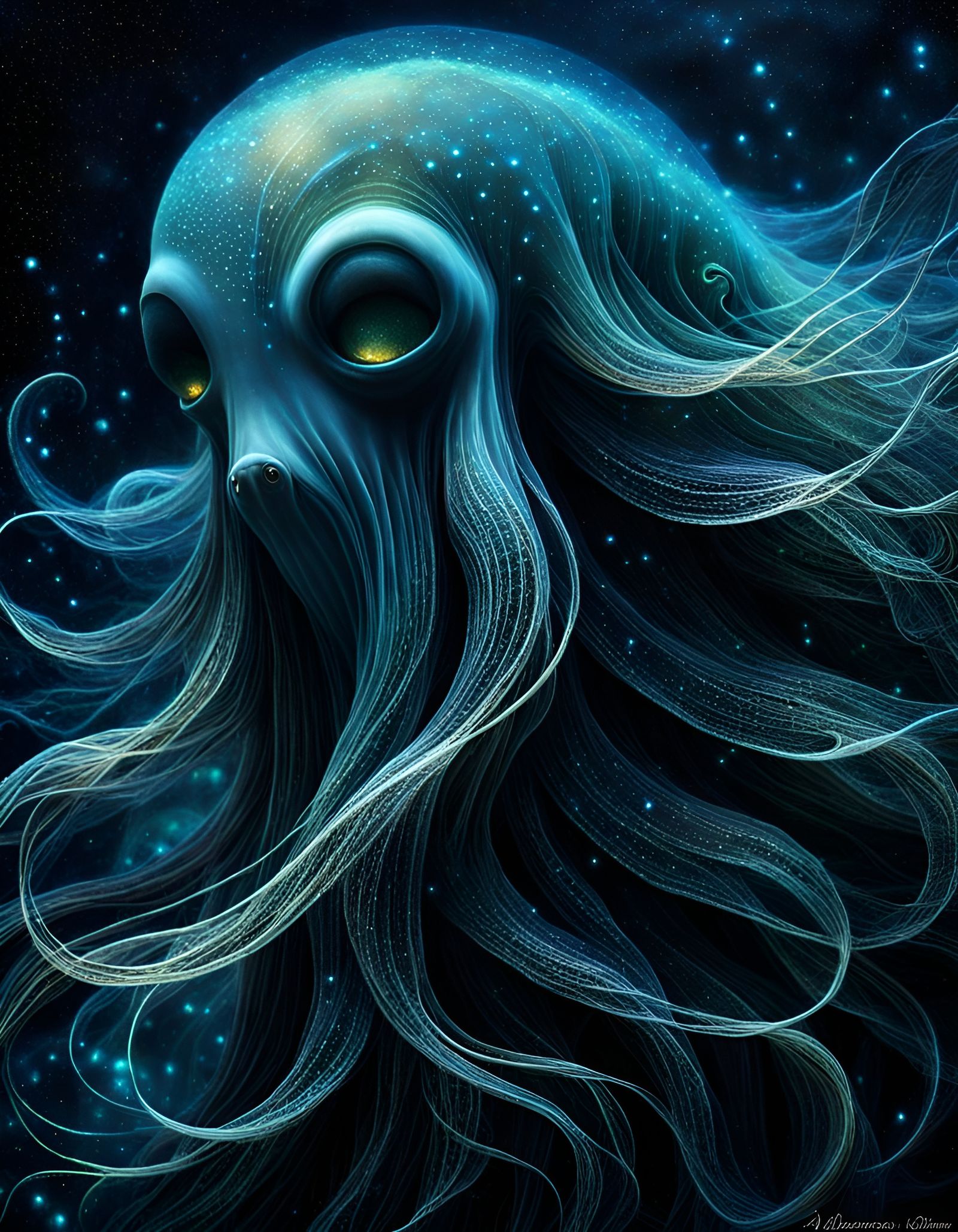 Bioluminescent Deep Sea Creature #14