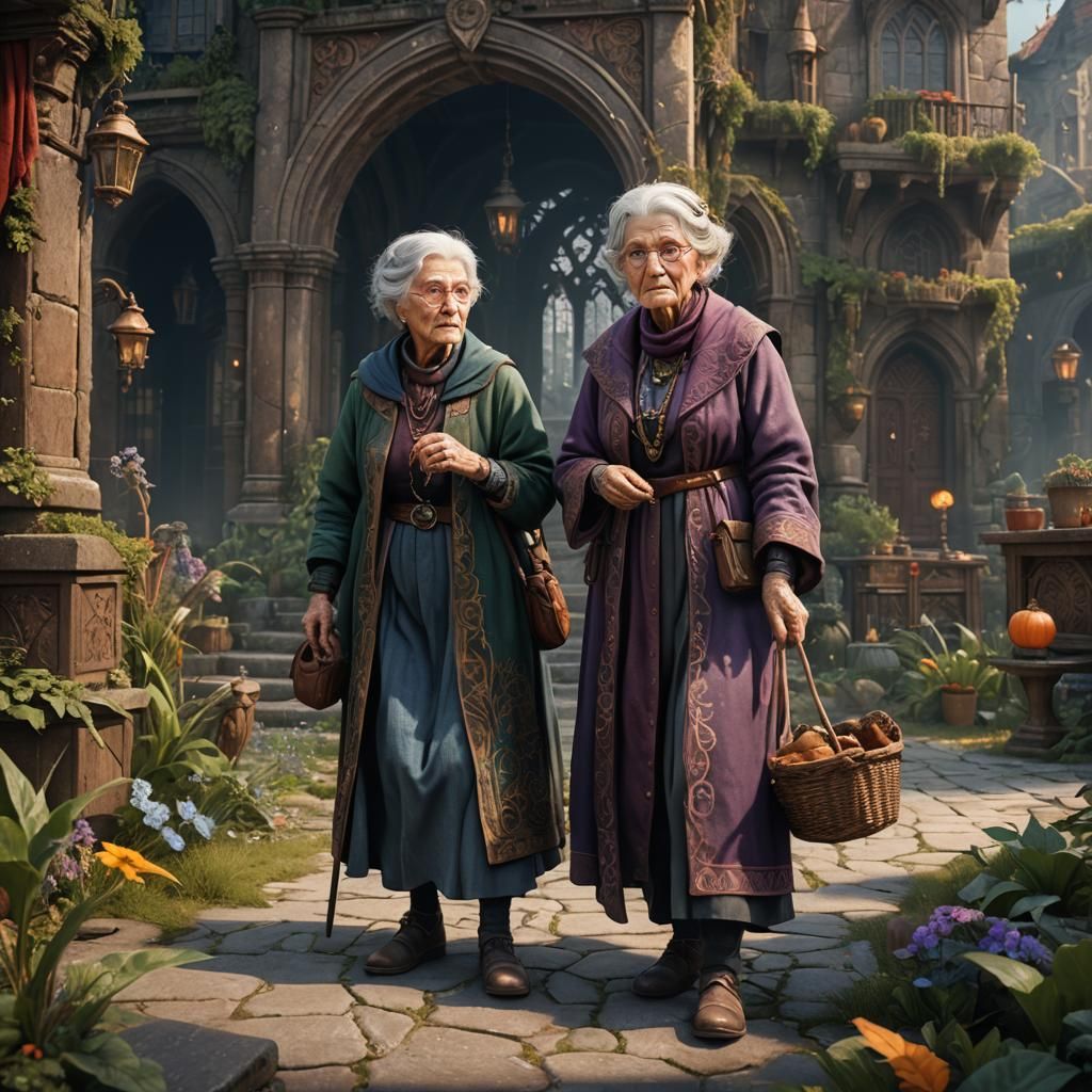 Generational Portrait in Detailed Fantasy Art