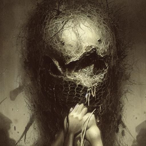 Horrific Pickled Punk in Engraving Style