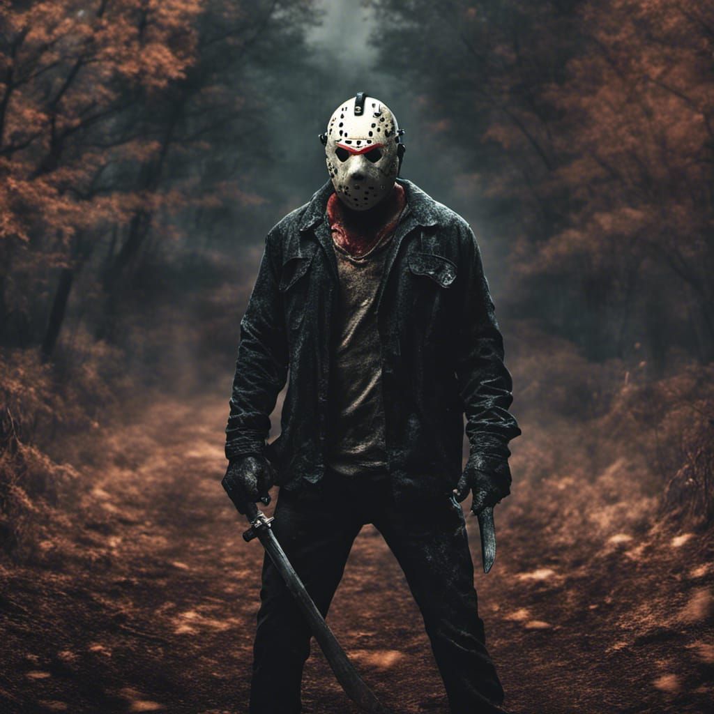 Hyperrealistic Jason Voorhees Portrait from Friday the 13th