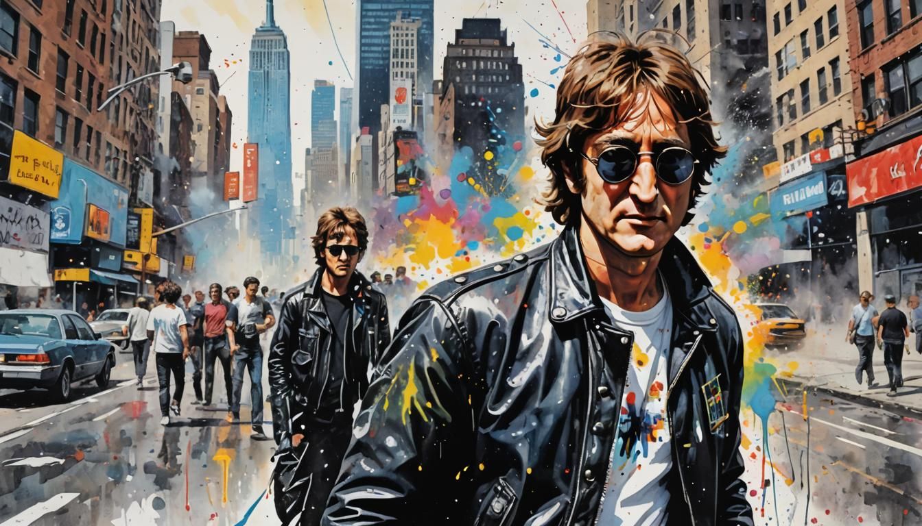 John Lennon Pop Art in New York City