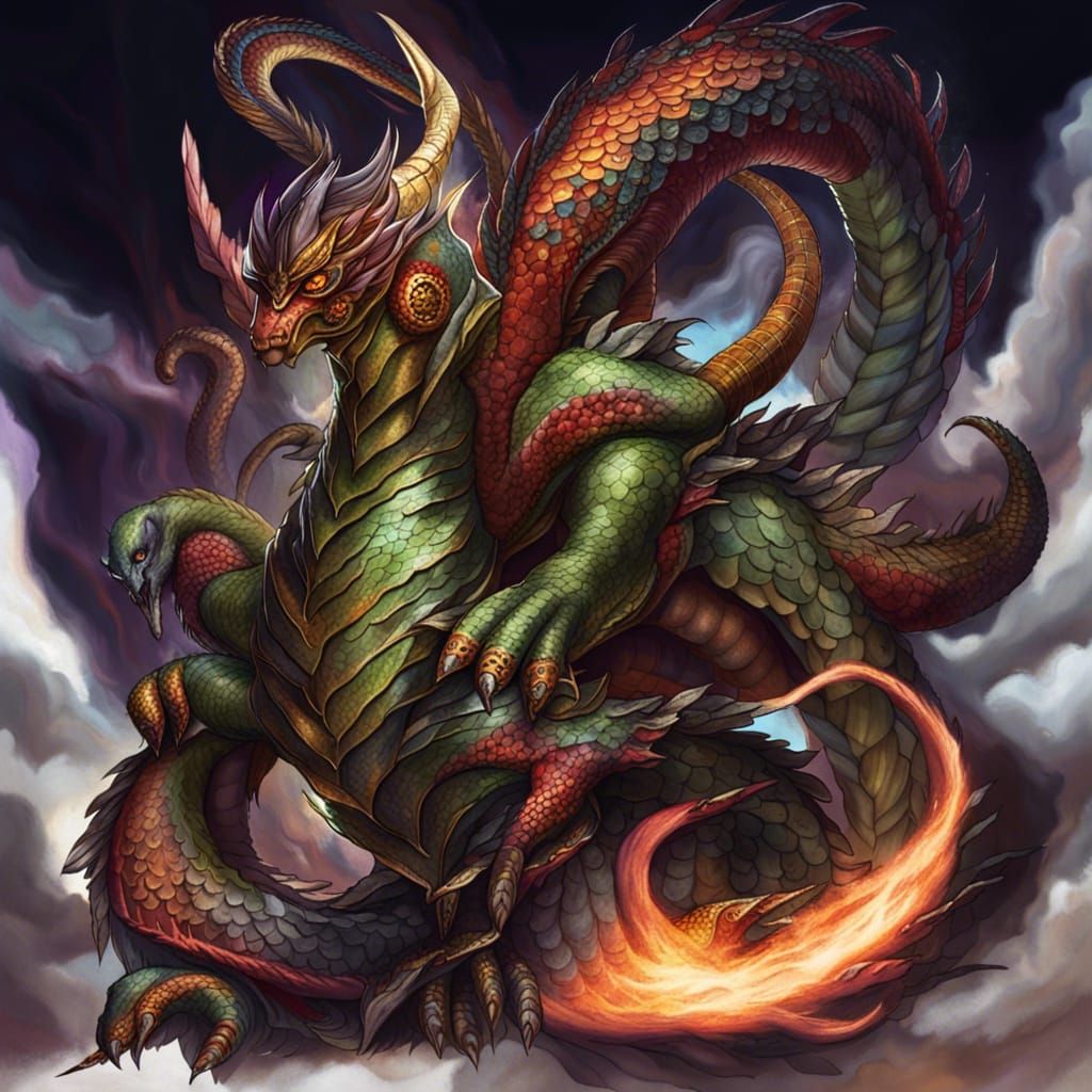 AI Generated Image of Tiamat
