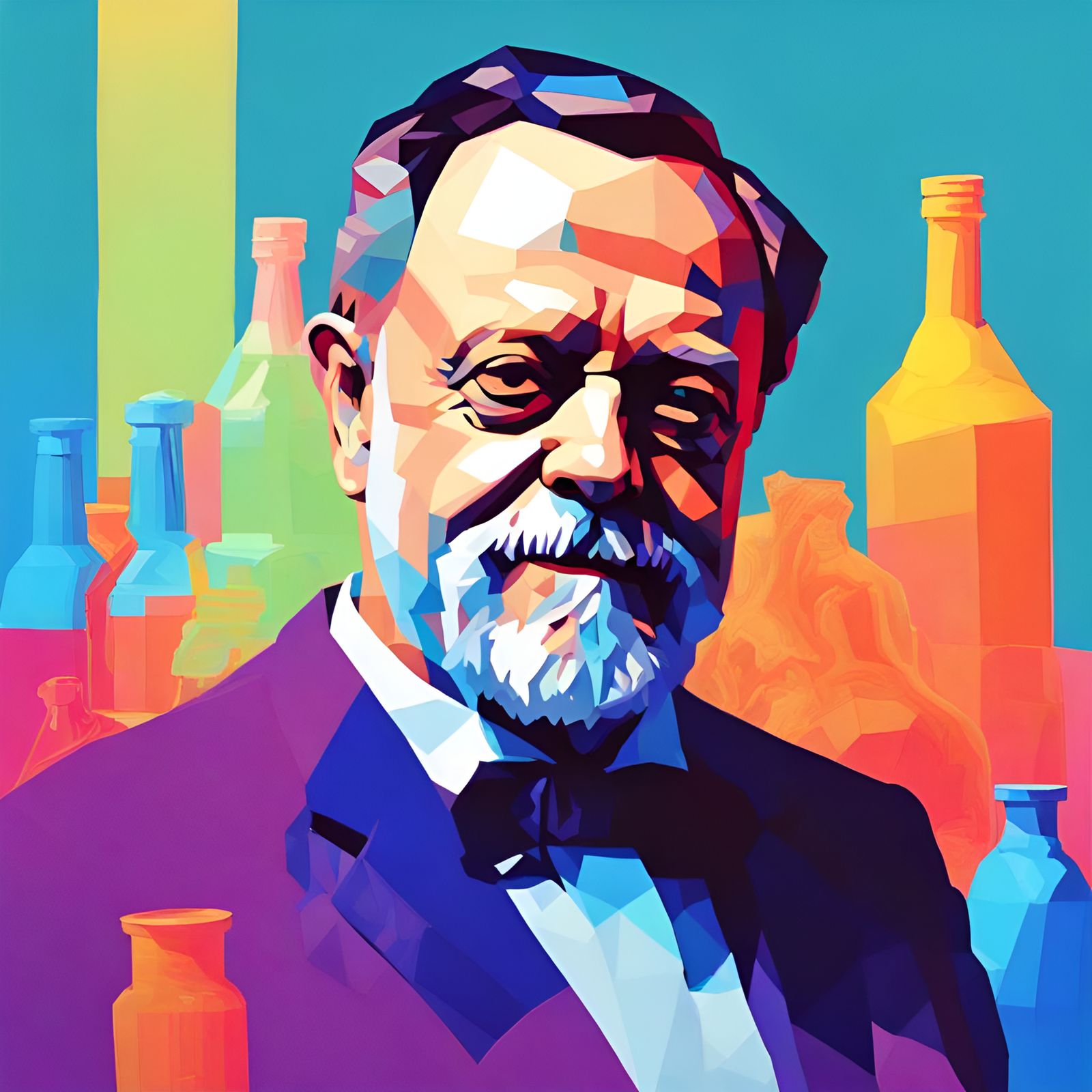 Louis Pasteur souriant