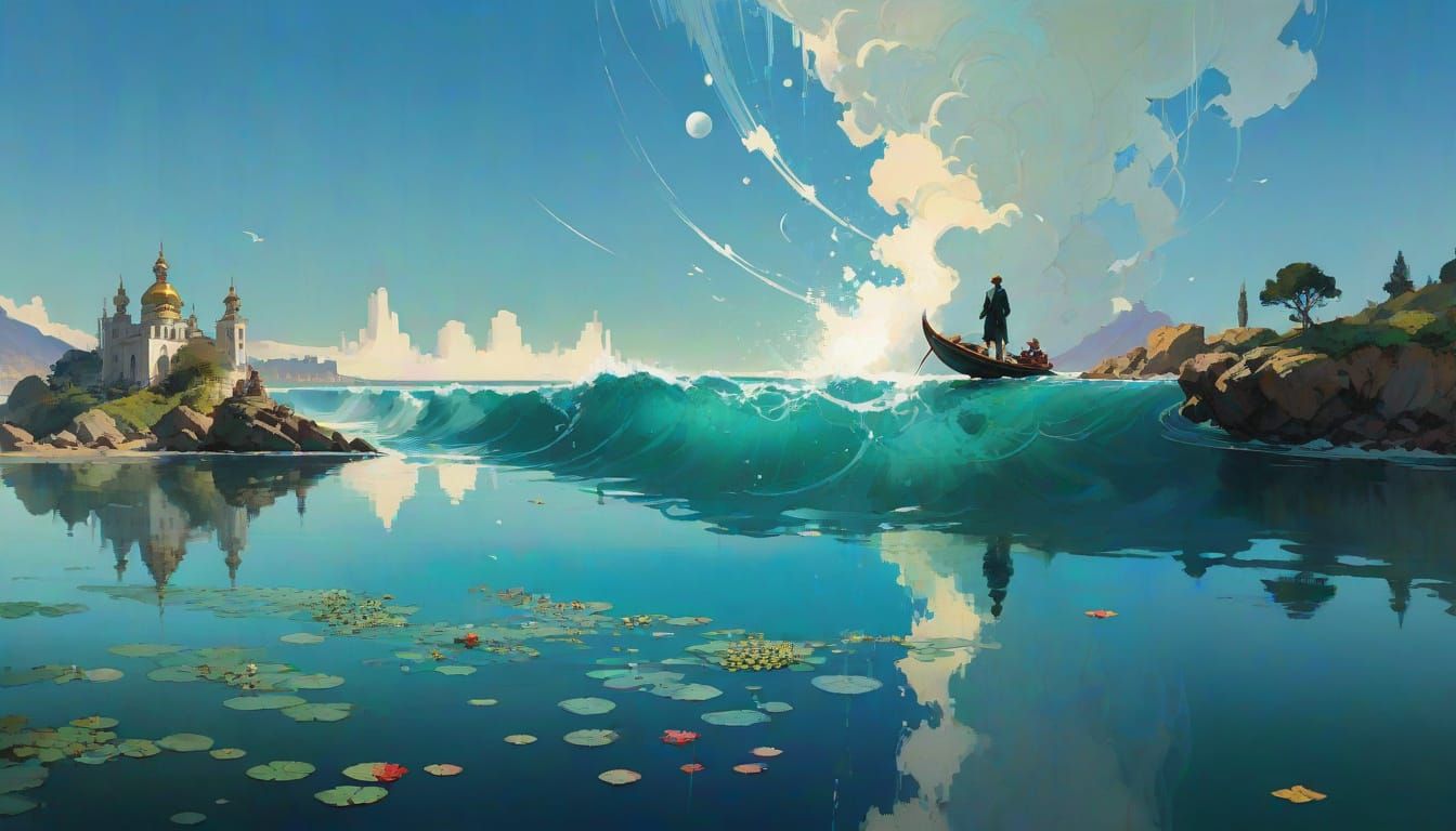 Art Nouveau Architecture in Watercolor