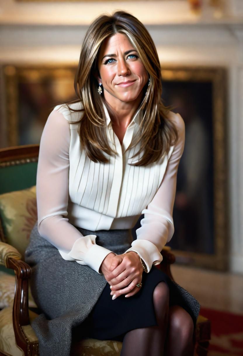 Hyperrealistic Jennifer Aniston as Kate Middleton