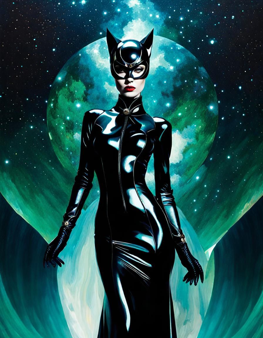 Occult satanic panic hellspawn catwoman cthulhu goddess in s...