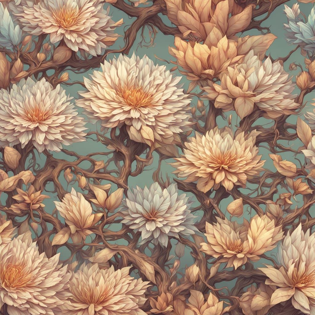 Delicate Anime Art of Butterfly and Flowers in Harmony