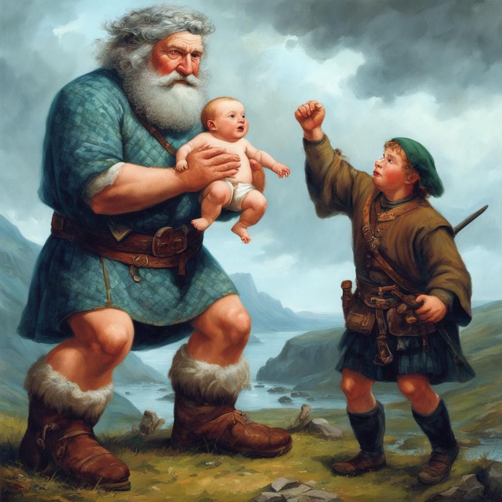 Finn MacCool's Clever Disguise as a Baby