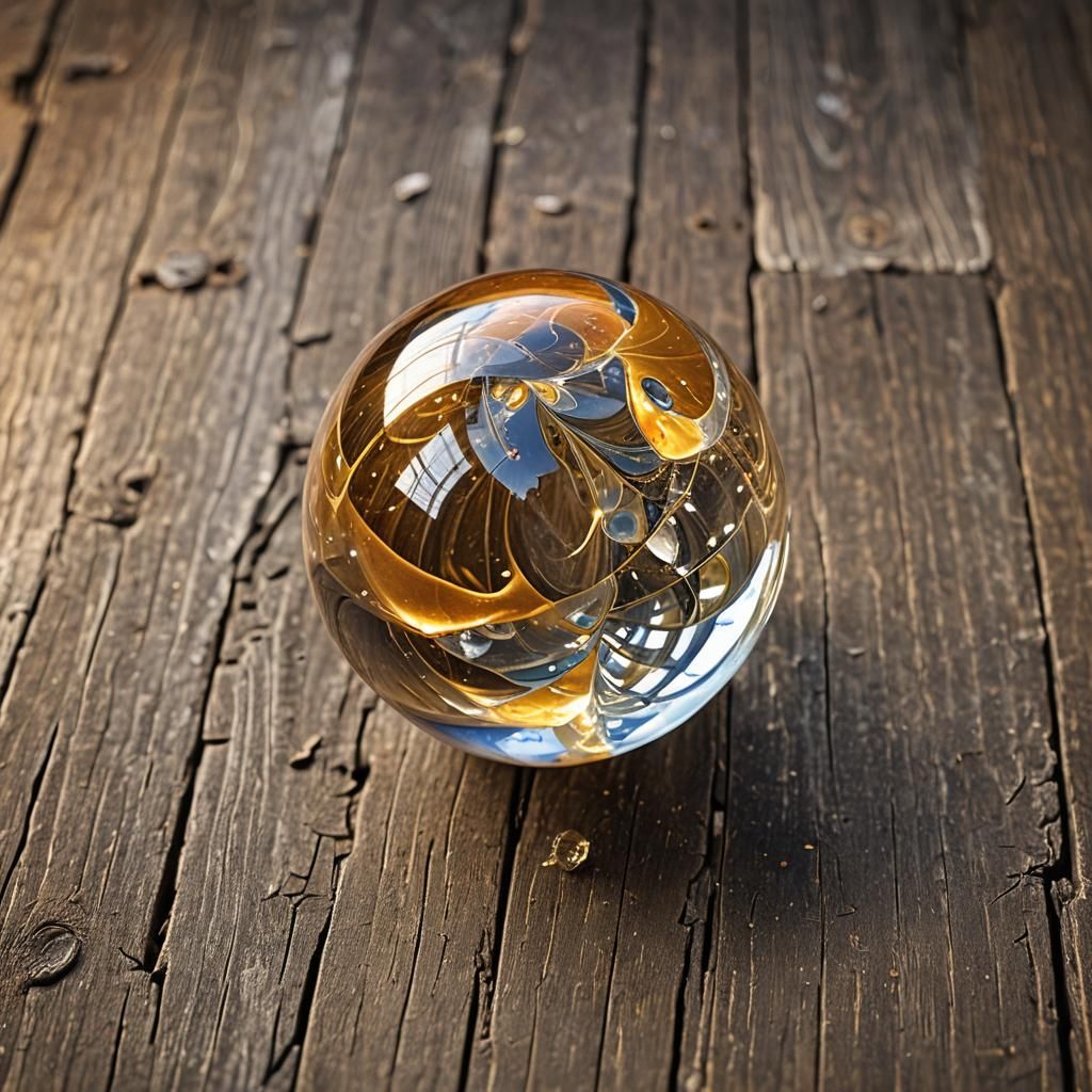 Glass Marble Macro Photography in Hyper-Realistic Digital Ar...