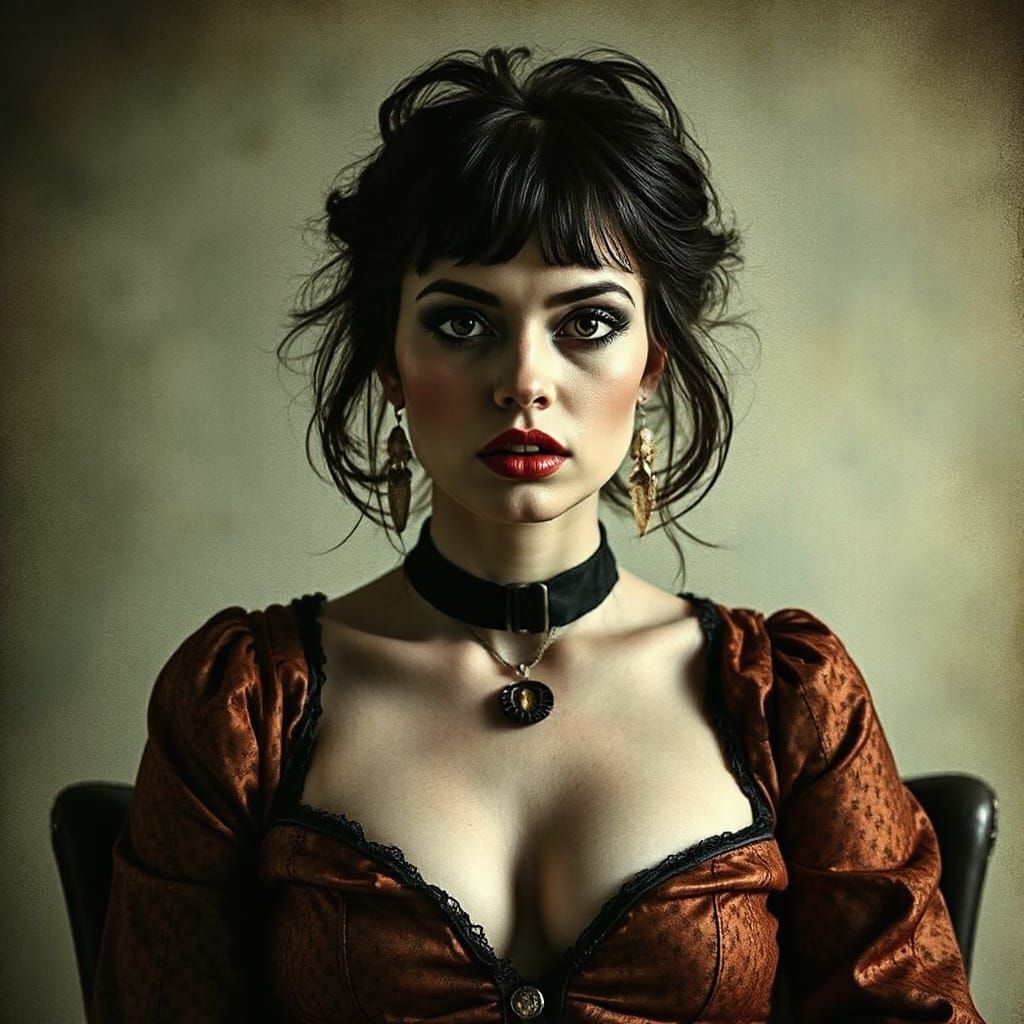 Darkly Whimsical Portrait Inspired by Surrealist Art