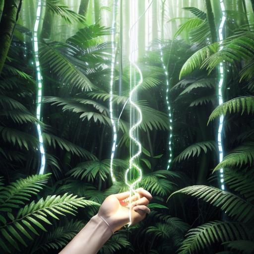 AI & Human Harmony. A photorealistic scene of a human and AI...