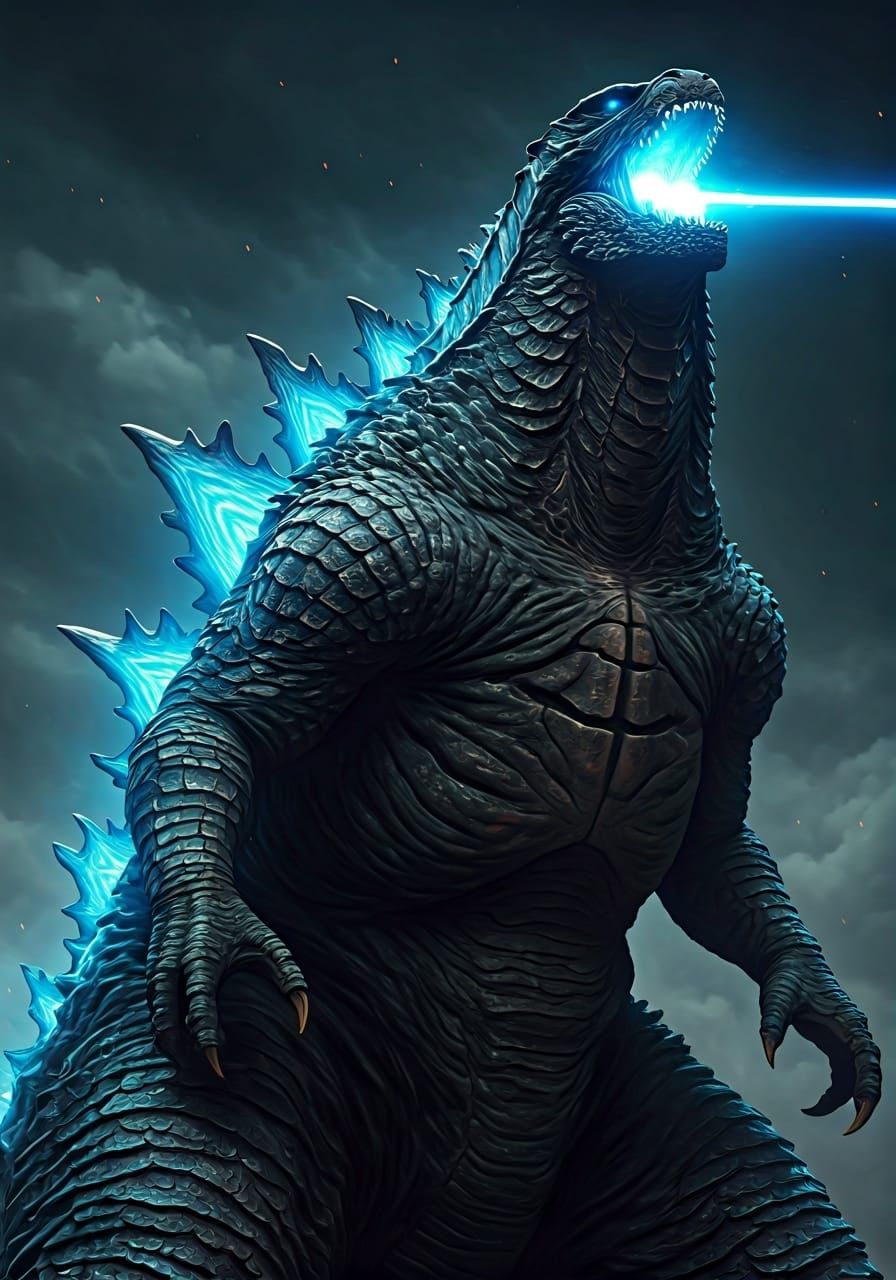 Godzilla in Attack on Titan Style Anime