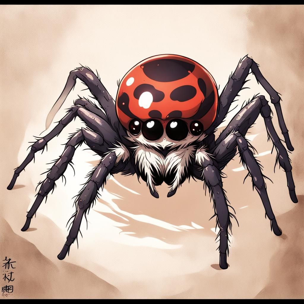 Anime Spider Woman: Manga Key Visual Art