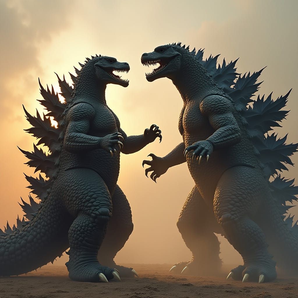 Mega Monsters Clash in Epic Battle