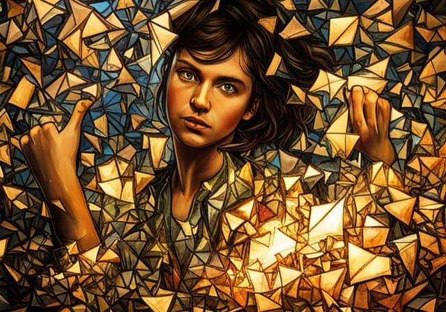 Floating in Light: A Mirrored Life Reflection